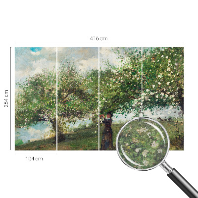 Stilingas fototapetas su pavasario scena