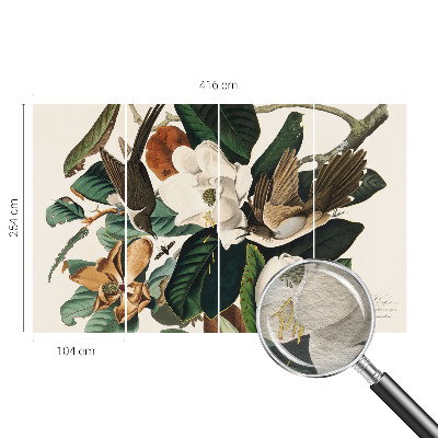 Modernus fototapetas su magnolijos motyvu „Fugle“