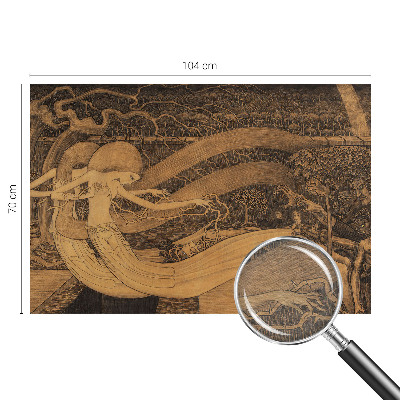 Sienų danga fototapetas su siurrealistine figūra