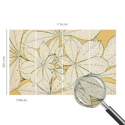 Fototapetas miegamajam Kastanjebladė