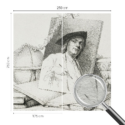 Stilingas fototapetas su meniniu portretu