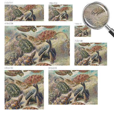 Plaunamas flizelininis fototapetas Skildpaddefauna