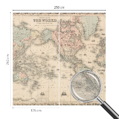 Aukštos kokybės fototapetas Istorinis žemėlapis