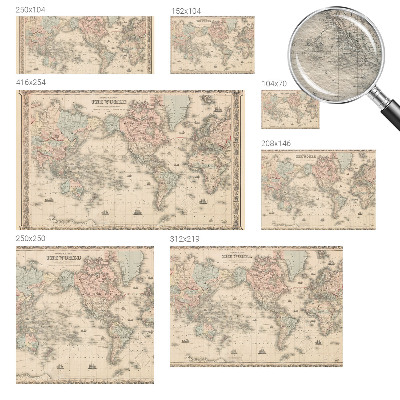 Aukštos kokybės fototapetas Istorinis žemėlapis