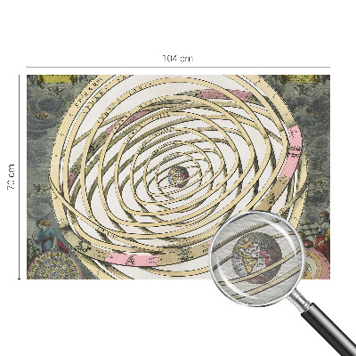 Fototapetas ant sienos su spiralių ir kosmoso motyvais