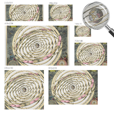 Fototapetas ant sienos su spiralių ir kosmoso motyvais