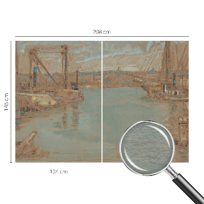 Fototapetas svetainei Udsigt over havnen