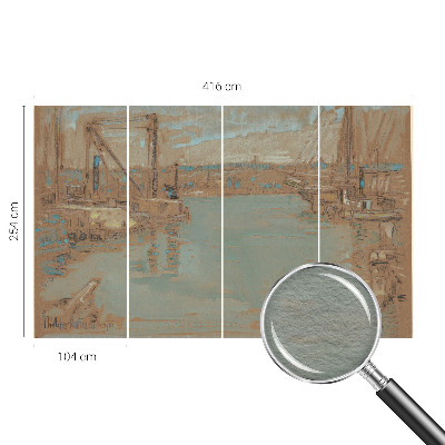 Fototapetas svetainei Udsigt over havnen