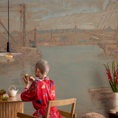 Fototapetas svetainei Udsigt over havnen