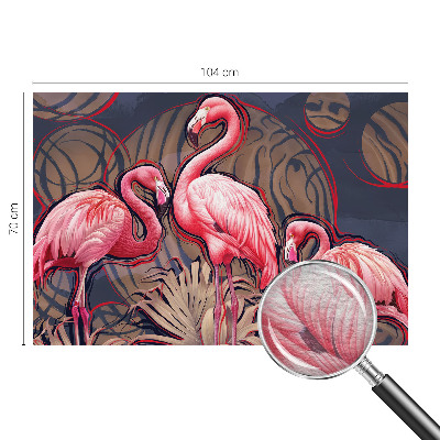 Fototapetas su rožiniais flamingais