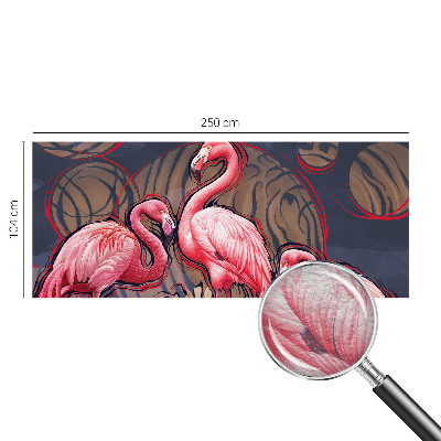 Fototapetas su rožiniais flamingais