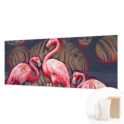 Fototapetas su rožiniais flamingais
