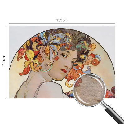 Tapetas su spalvingu Art Nouveau stiliaus raštu