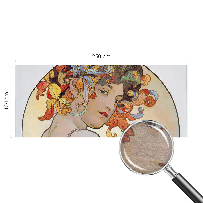 Tapetas su spalvingu Art Nouveau stiliaus raštu