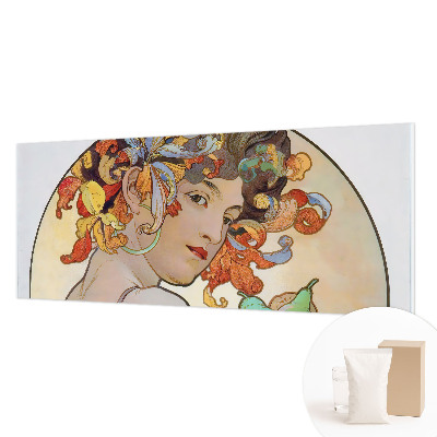 Tapetas su spalvingu Art Nouveau stiliaus raštu