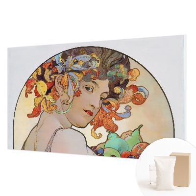 Tapetas su spalvingu Art Nouveau stiliaus raštu