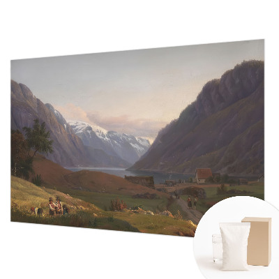 Fototapetas miegamajam su Bjergo panoramos vaizdu