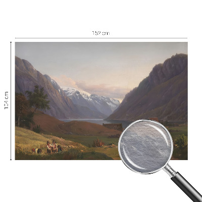 Fototapetas miegamajam su Bjergo panoramos vaizdu