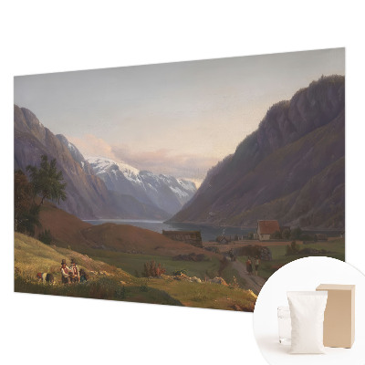 Fototapetas miegamajam su Bjergo panoramos vaizdu