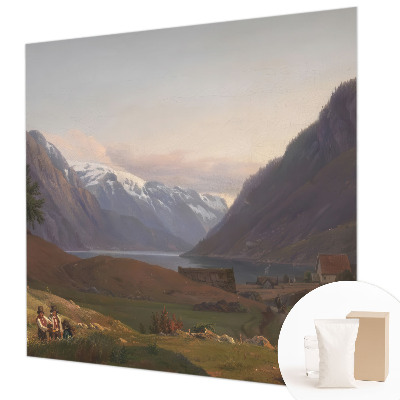 Fototapetas miegamajam su Bjergo panoramos vaizdu