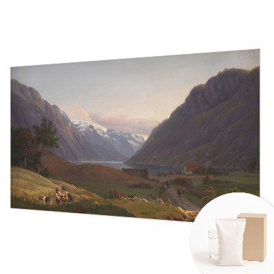 Fototapetas miegamajam su Bjergo panoramos vaizdu
