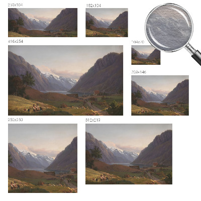 Fototapetas miegamajam su Bjergo panoramos vaizdu
