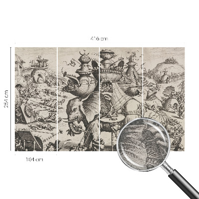 Aukštos kokybės fototapetas Groteskų stovykla