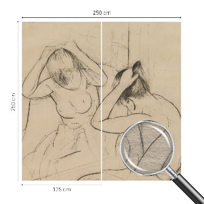 Sienų danga fototapetas su menine elegancija