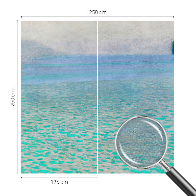 Sienų danga fototapetas turkio vandens motyvu