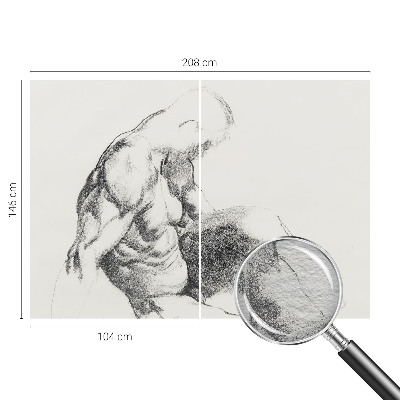 Fototapetas ant sienos Mandlig skitse