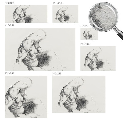 Fototapetas ant sienos Mandlig skitse