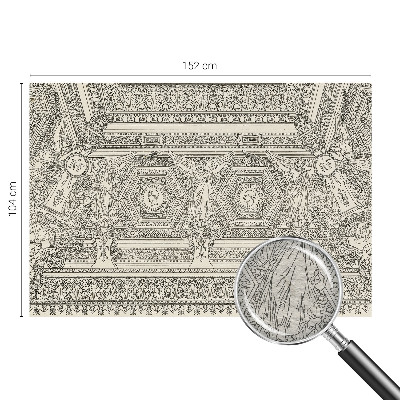 Fototapetas svetainei klasikinio ornamentinio rašto dizainas
