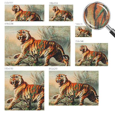 Aukštos kokybės fototapetas Tigerens natūralus