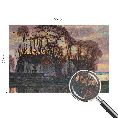 Sienų danga fototapetas Aftenlandskab