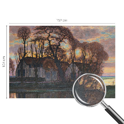 Sienų danga fototapetas Aftenlandskab