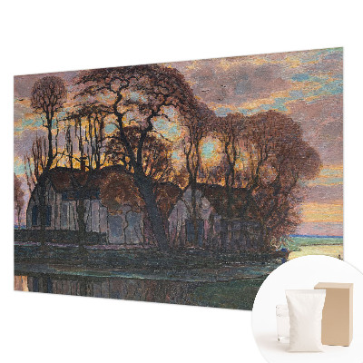 Sienų danga fototapetas Aftenlandskab