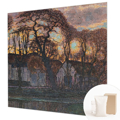 Sienų danga fototapetas Aftenlandskab