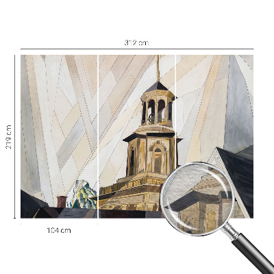 Fototapetas pagal matmenis su architektūriniu bokšto vaizdu