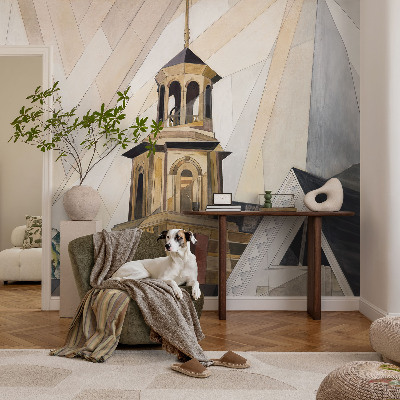 Fototapetas pagal matmenis su architektūriniu bokšto vaizdu