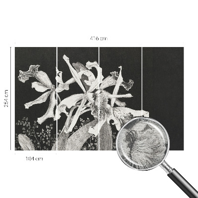 Tapetas orkide iliustracija