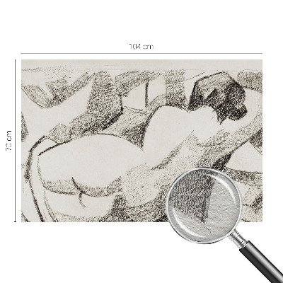 Plaunamas flizelininis fototapetas Įtempta figūra