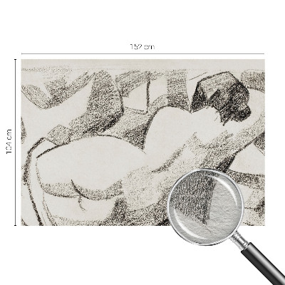 Plaunamas flizelininis fototapetas Įtempta figūra