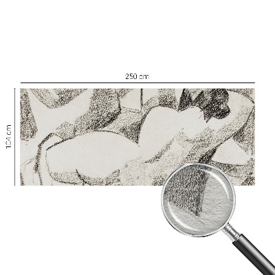 Plaunamas flizelininis fototapetas Įtempta figūra