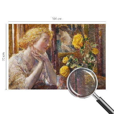 Fototapetas pagal užsakymą Moteris su rožėmis