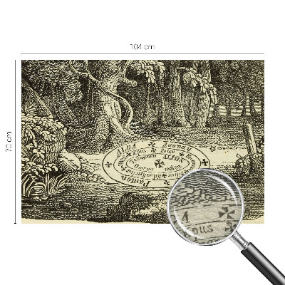 Plaunamas flizelininis fototapetas Magiškasis ratas