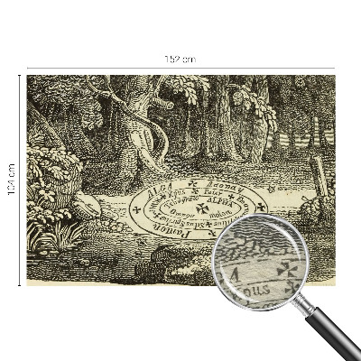 Plaunamas flizelininis fototapetas Magiškasis ratas