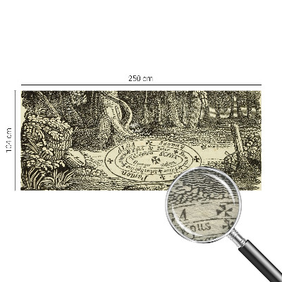 Plaunamas flizelininis fototapetas su magišku ratu