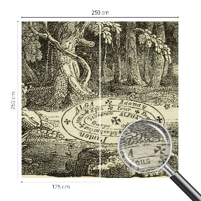 Plaunamas flizelininis fototapetas Magiškasis ratas