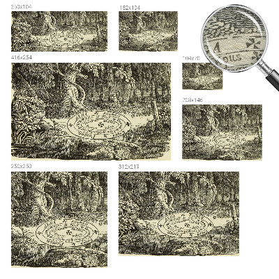 Plaunamas flizelininis fototapetas Magiškasis ratas