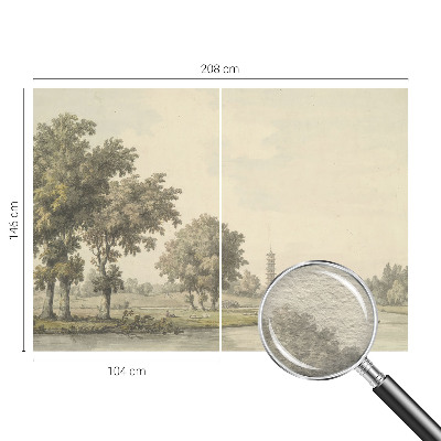 Dekoratyvinis fototapetas Ramiame parke